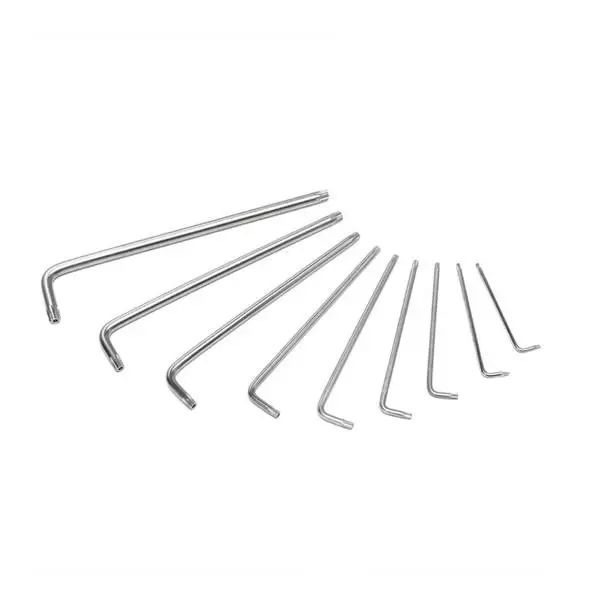Bộ lục giác đầu hình sao kiểu chữ L loại dài 9 cái thép hợp kim CR-V Workpro WP222003