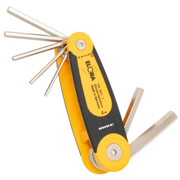 Bộ lục giác gấp gọn ELORA 159S-KK, size 1, 5 đến 10mm
