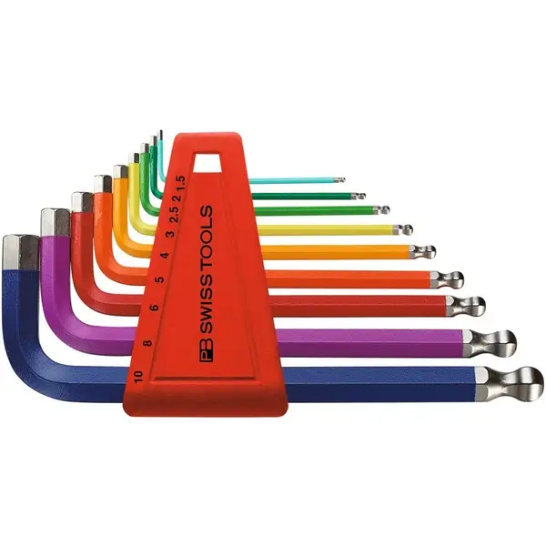 BỘ LỤC GIÁC NGẮN PB SWISS TOOLS 9 CHI TIẾT CAO CẤP PB 212.H-10 RB