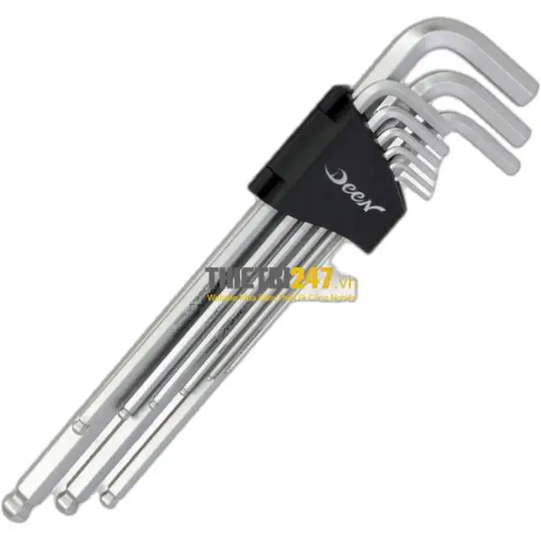 Bộ lục giác nhật bản đầu bi 9 chi tiết DNHXV8009 Deen