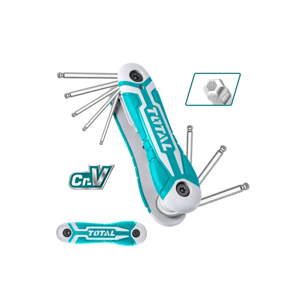 Bộ lục giác xếp đầu bi 8 chi tiết Total THT1061836