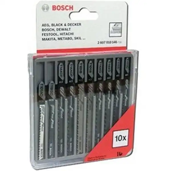 Bộ lưỡi cưa gỗ 10 cây Bosch 2607010146