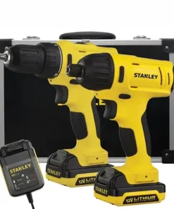 Bộ máy BẮT VÍT VÀ MÁY KHOAN DÙNG PIN STANLEY SCHI121S2FK-B1 12V - 1.5Ah