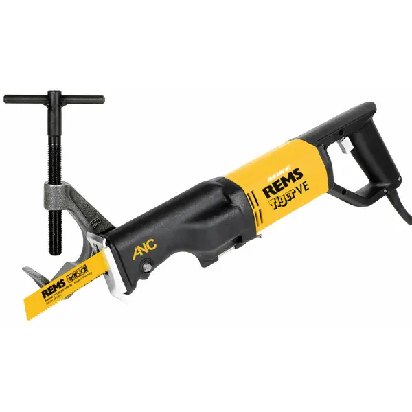 Bộ máy cưa kiếm chạy điện REMS Tiger VE set, kèm eto kẹp ống