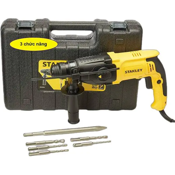 Bộ máy khoan búa Stanley SHR263KA SDS Plus 26mm 800W 3 chức năng