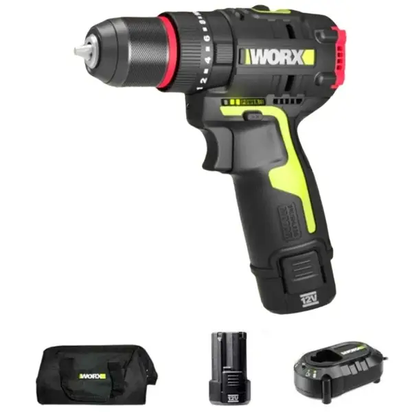 Bộ máy khoan động lực dùng pin 12V Worx WU131X.9 (Thân Máy)
