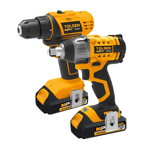 Bộ máy khoan và máy bu lông dùng pin 20V Tolsen 87240