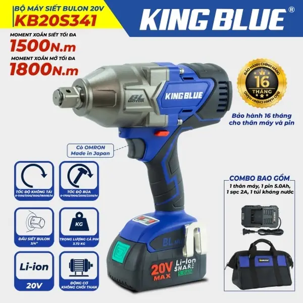 Bộ máy Siết bu lông 20V KB20S341