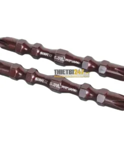 Bộ mũi bắn vít 2 đầu 4 cạnh có từ tính 2x65mm WTB-2065 Sunflag