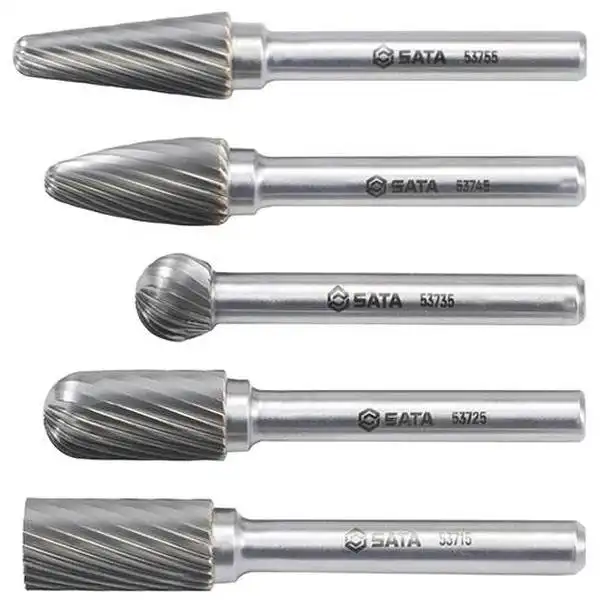 Bộ mũi doa loại M bộ 5 cái SATA 53701 - 5Pc. Single cut burrs set