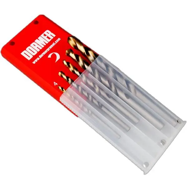 Bộ Mũi Khoan 5 Cái A002 4-5-6-8-10mm HSS TiN A089 Dormer