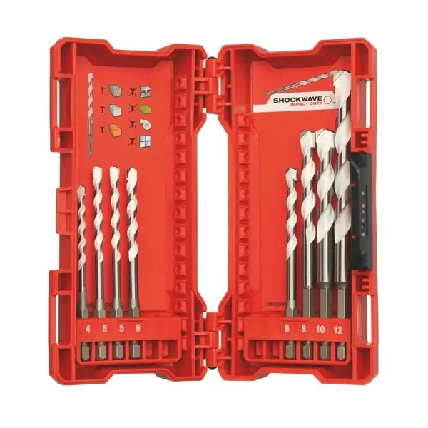 BỘ MŨI KHOAN 8 CHI TIẾT CÁN E 6.3 MILWAUKEE 4932471112