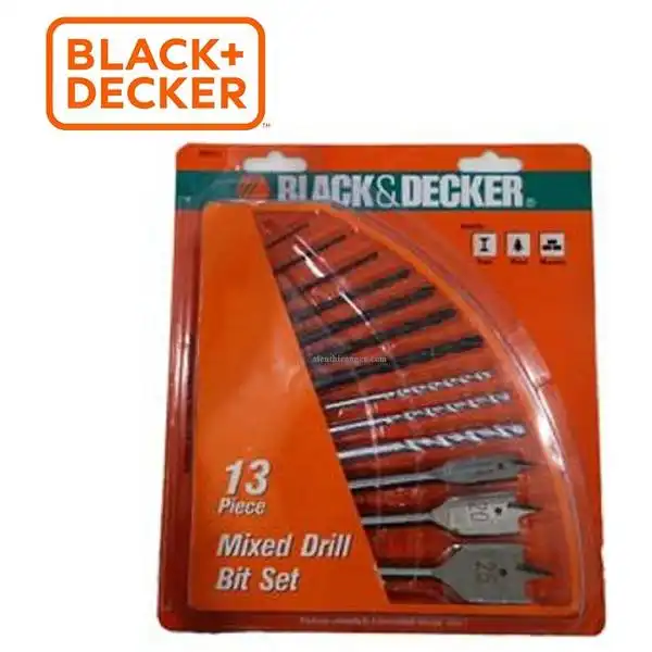 Bộ mũi khoan khoét gỗ 13 chi tiết Black & Decker 50613G