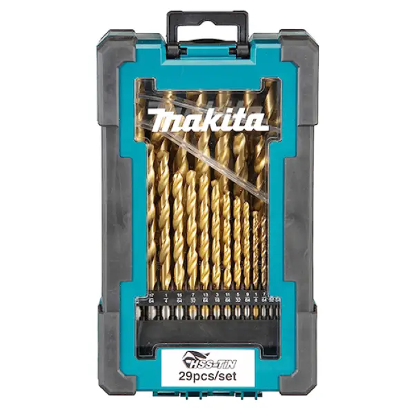 Bộ mũi khoan kim loại 19 Chi tiết HSS-TiN Makita D-67527 (1 - 10mm)