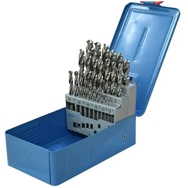 Bộ mũi khoan kim loại 25 chi tiết 1-13mm FAMAG 2410.525, chuôi tròn HSS-G