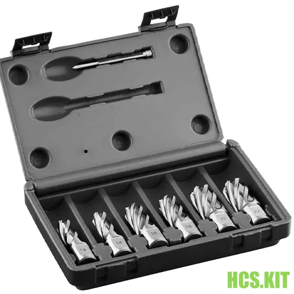 Bộ mũi khoan từ HSS 6 mũi HSS.KIT, Ø14-22mm, dài 30-55mm. Euroboor