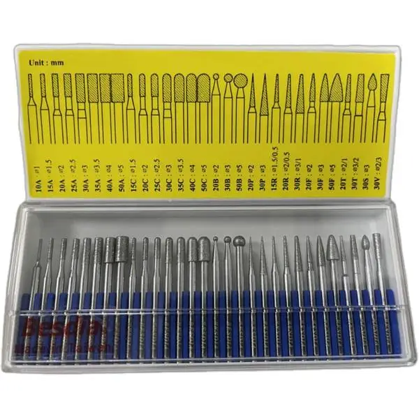 Bộ Mũi Mài Kim Cương Cán 3mm 30 Cái BMS-30 Bestdia