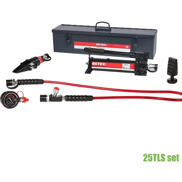 Bộ nêm thủy lực 25 tấn Betex 25TLS set, 01 đầu nâng