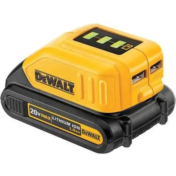 Bộ sạc chuyển đổi nguồn pin Dewalt 10.8V-18V USB Power Source DCB090
