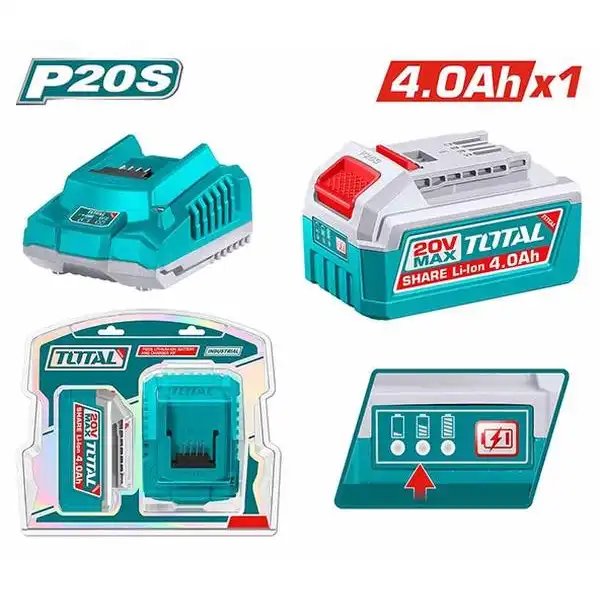 Bộ sạc và 1 pin 4.0Ah Total TFBCPK1012