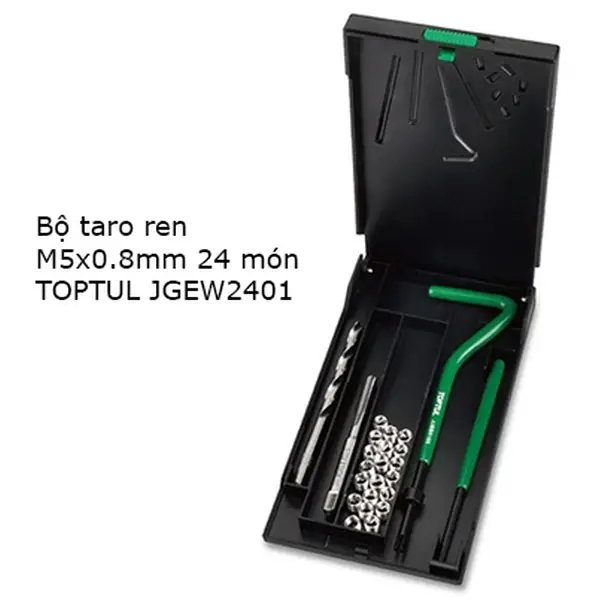 Bộ taro ren M5x0.8mm 24 món TOPTUL JGEW2401