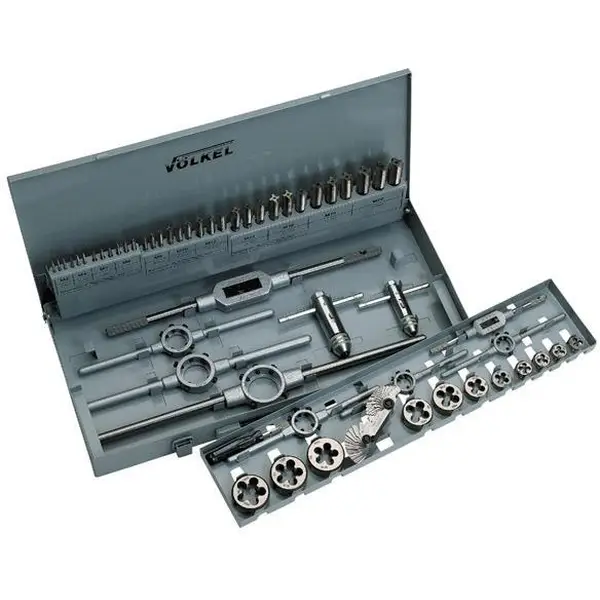 Bộ taro ren Volkel 49201 trong ngoài, từ M3-M20, 54 chi tiết