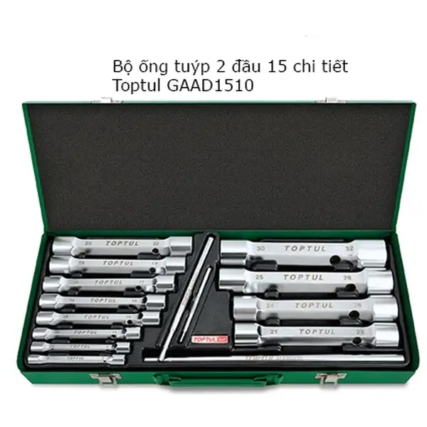 Bộ tay vặn 2 đầu 15 chi tiết TOPTUL GAAD1510