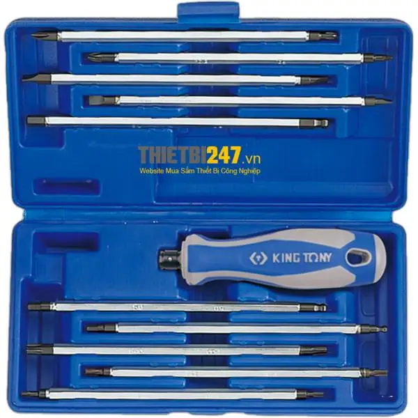 Bộ tô vít 2 cây trở đầu Kingtony 32518MR 11 cái