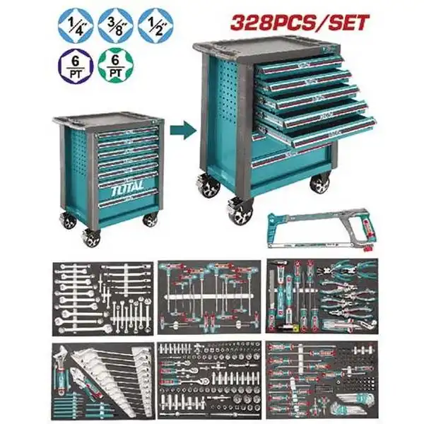 Bộ tủ đồ nghế 7 ngăn 328 chi tiết Total THPTCS73281