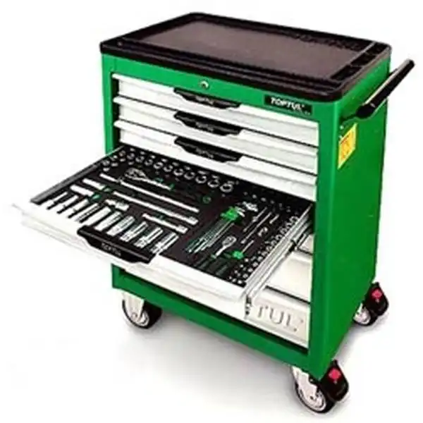 Bộ tủ dụng cụ 7 ngăn màu đỏ 261 chi tiết TOPTUL GV-26102