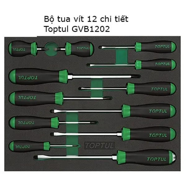 Bộ tua vít 12 chi tiết TOPTUL GVB1202