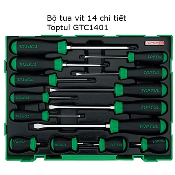 Bộ tua vít 14 chi tiết TOPTUL GTC1401