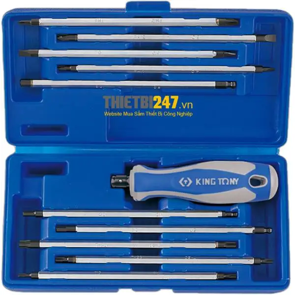 Bộ tua vít 2 đầu Kingtony 32518MR02 11 cái