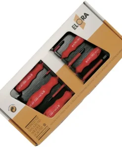 Bộ tua vít 5 cây dẹt và bake cách điện 1000V ELORA 979S-5K