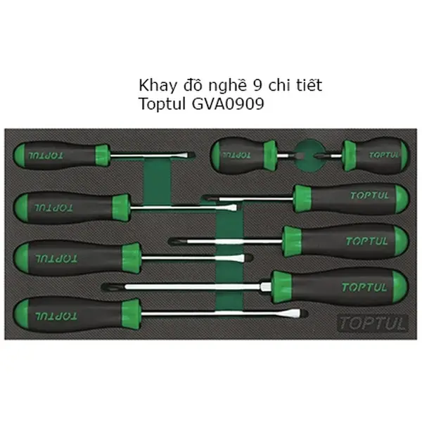 Bộ tua vít 9 chi tiết TOPTUL GVA0909