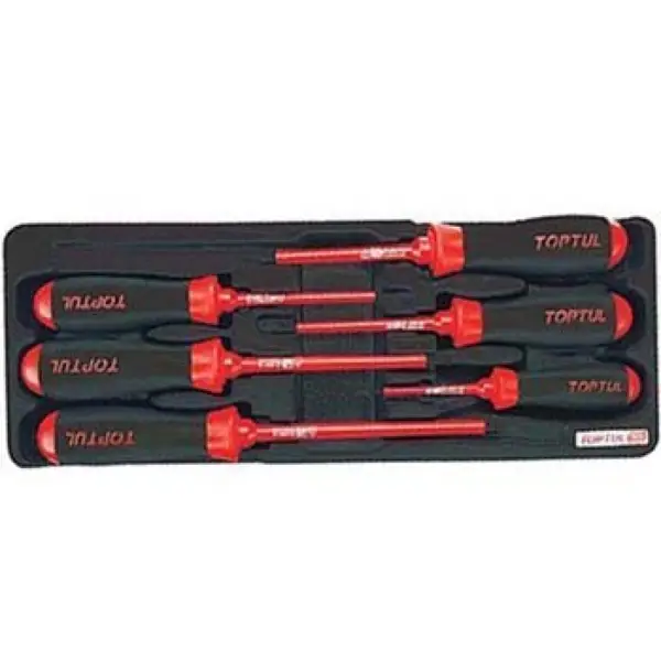 Bộ tua vít cách điện dẹt, bake 6 món TOPTUL GAAT0603