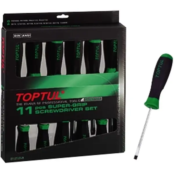 Bộ tua vít chống trượt 11 chi tiết TOPTUL GAAE1101