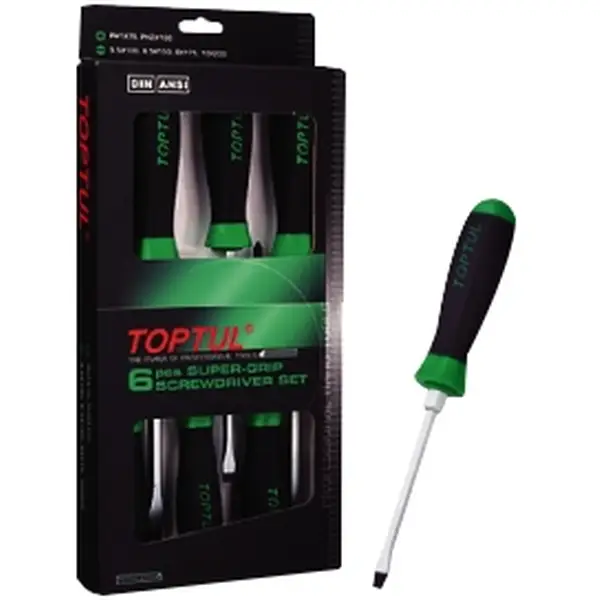 Bộ tua vít chống trượt 6 chi tiết TOPTUL GAAE0608