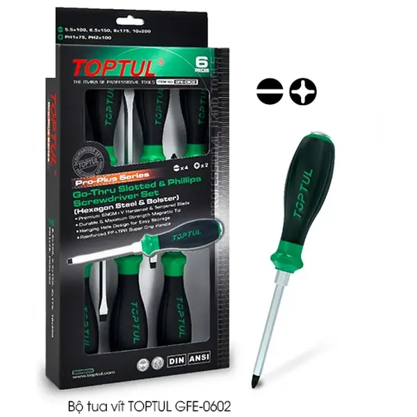 Bộ tua vít TOPTUL GFE-0602
