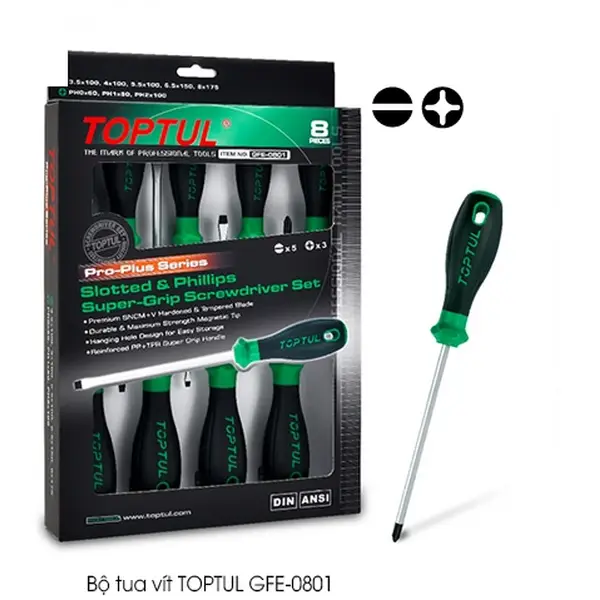 Bộ tua vít TOPTUL GFE-0801