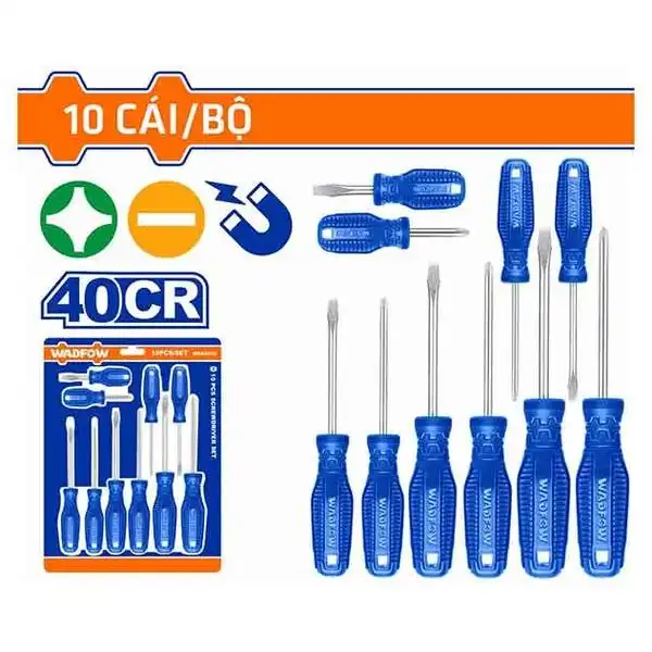 Bộ tuốc nơ vít 10 chi tiết Wadfow WSS2410