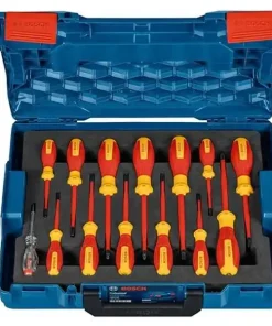 Bộ tuốc nơ vít cách điện 1000V 14 chi tiết Bosch 1600A02NF9