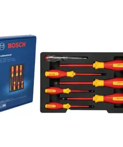 Bộ tuốc nơ vít cách điện 1000V 7 chi tiết Bosch 1600A02NF7