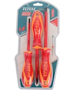 Bộ tuốc nơ vít cách điện 3 chi tiết Total THTIS036