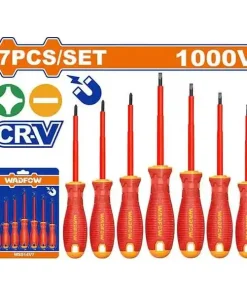 Bộ tuốc nơ vít cách điện 7 chi tiết Wadfow WSS7407