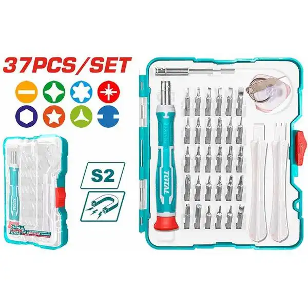 Bộ tuốc nơ vít đa năng 37 chi tiết Total TACSD30376