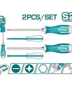 Bộ tuốc nơ vít đóng 2 chi tiết Total THGSS2206