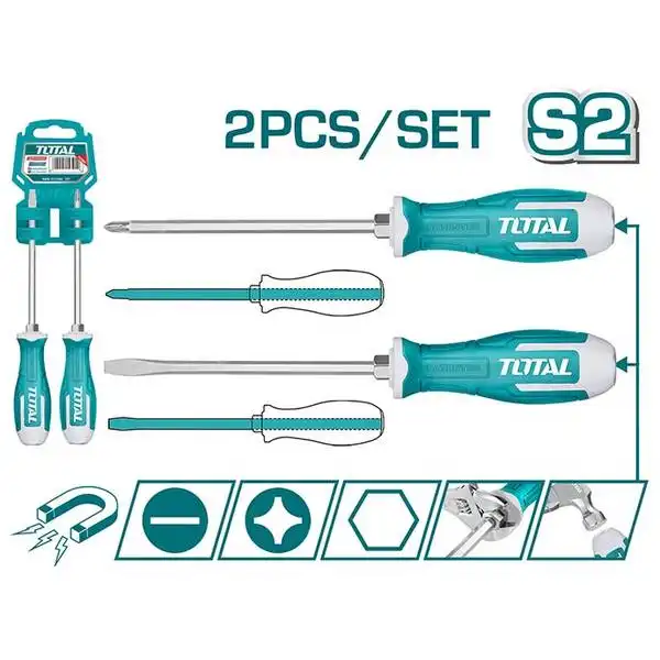 Bộ tuốc nơ vít đóng 2 chi tiết Total THGSS2206