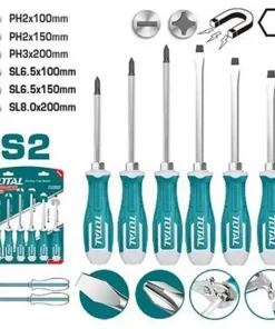 Bộ tuốc nơ vít đóng 6 chi tiết Total THGSS2606