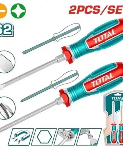 Bộ tuốc nơ vít đóng dẹp và bake 2 chi tiết Total TGTST0206